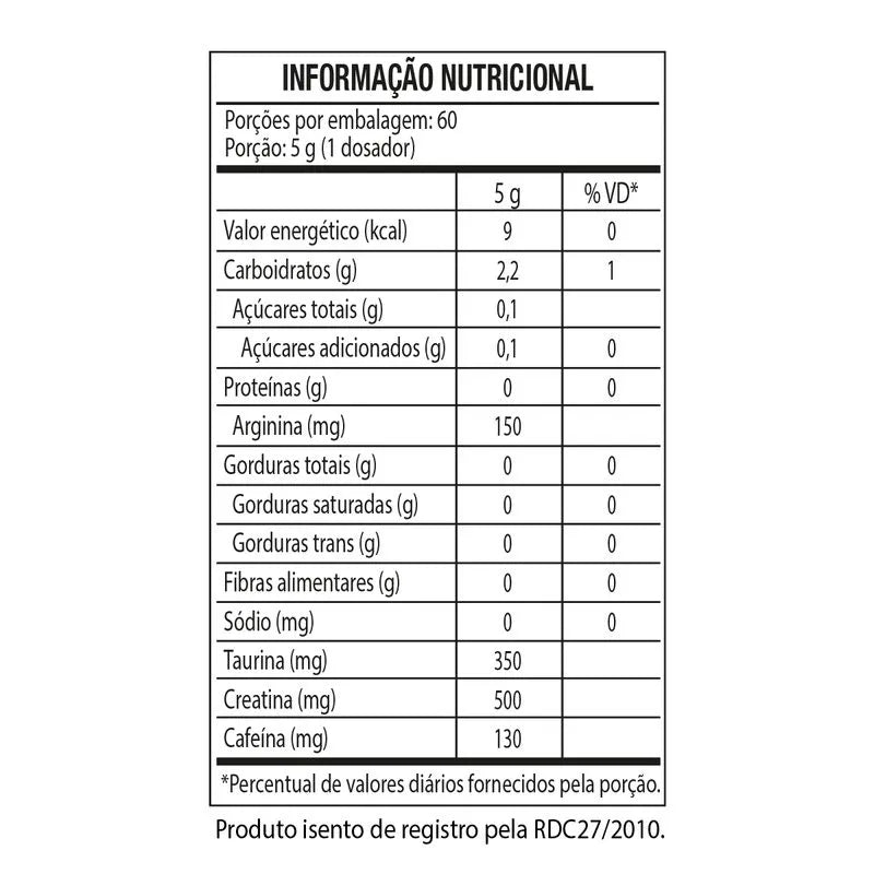 PRÉ TREINO B.O.P.E 300G