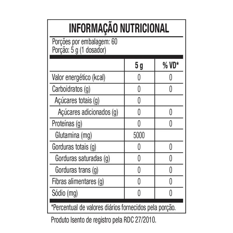 GLUTAMINE CAVEIRA PRETA - GLUTAMINA - 300G